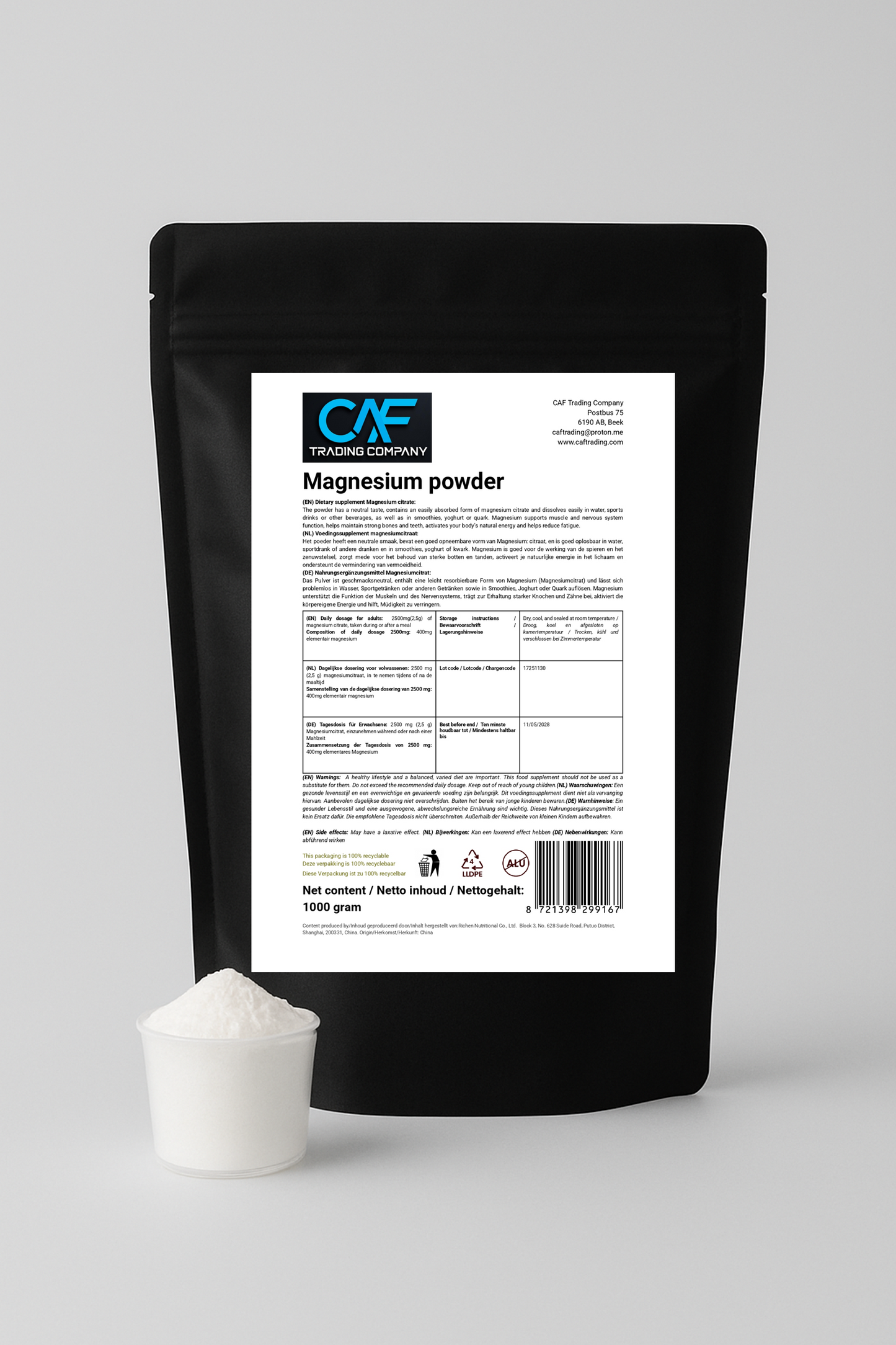 Magnesium Citrate powder